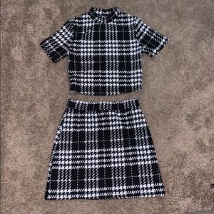 2 piece set, skirt and shirt